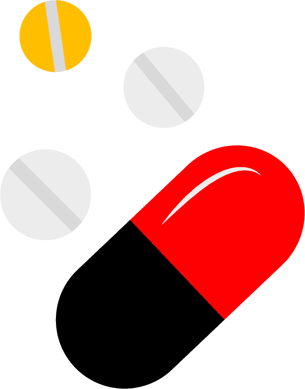 medicine medical icons set featuring vibrant pills and capsules for health apps