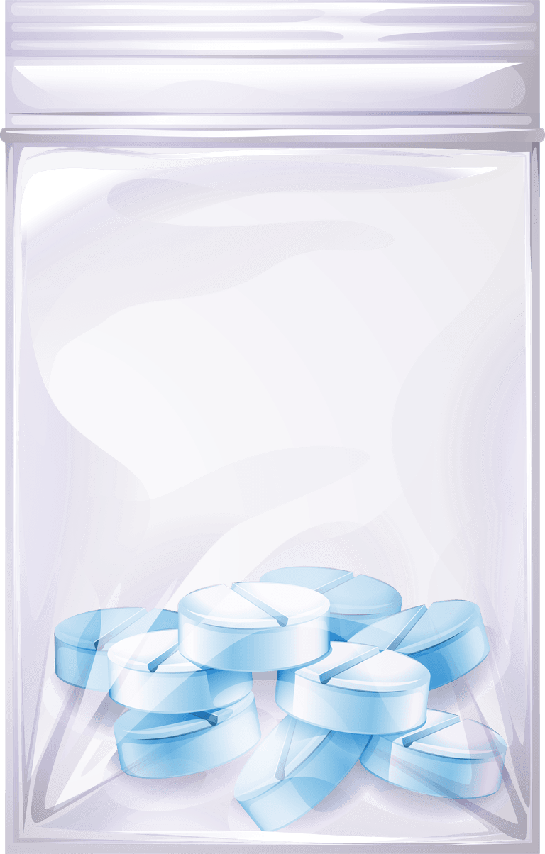 medicine pills and medicine containers illustration