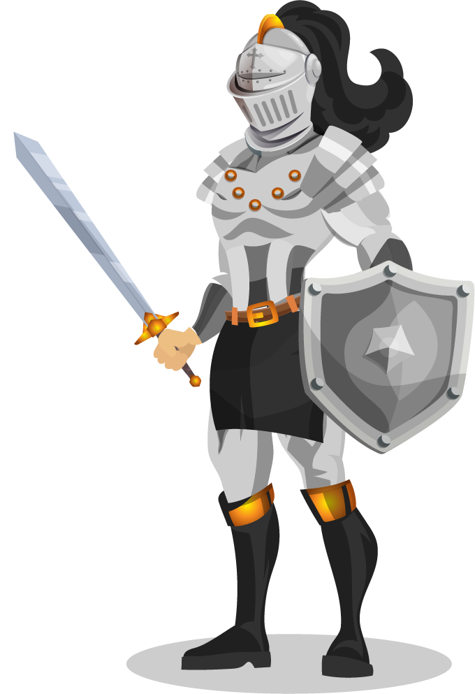 medieval armor icons shiny classical knight with sword and shield for fantasy games