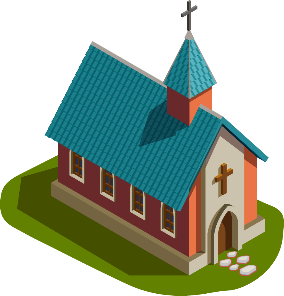 isolated isometric medieval buildings illustration with charming architecture and vibrant colors for creative projects