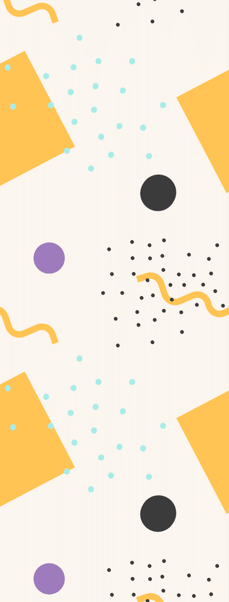 simple memphis pattern with circles and triangles