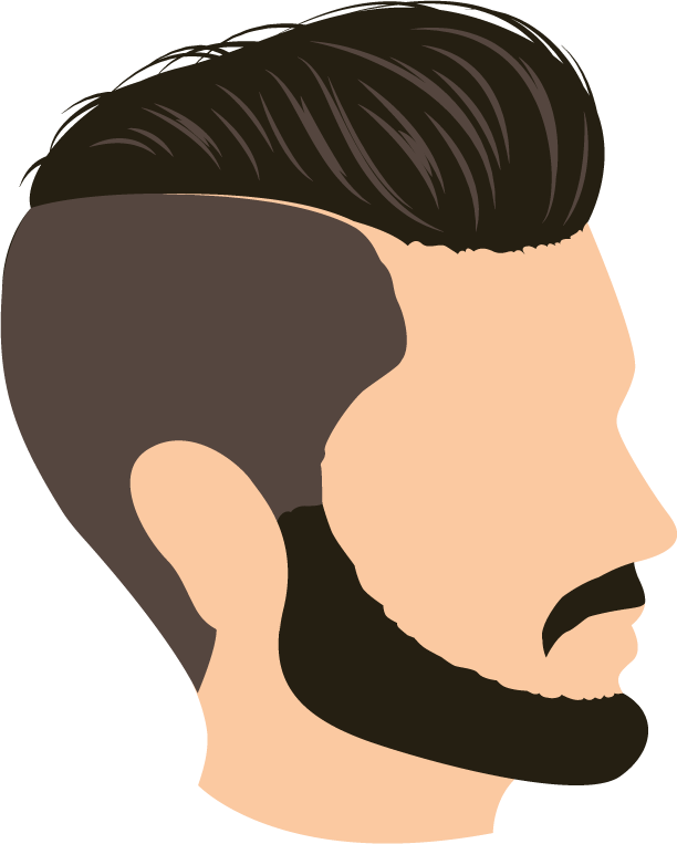 men s hairstyle men hairstyle icons set