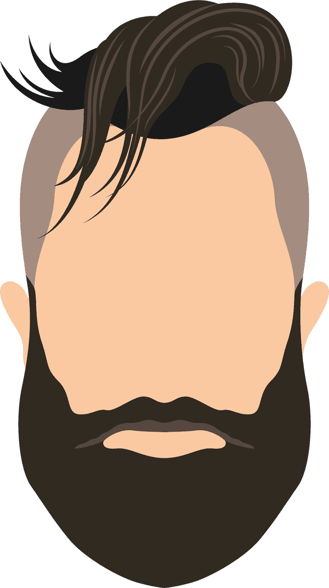 men s hairstyle men hairstyle icons set