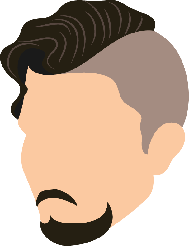 men s hairstyle men hairstyle icons set