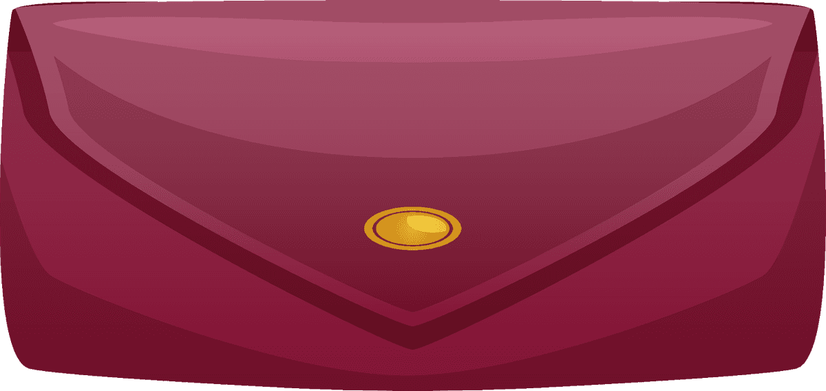 stylish men women accessories icon featuring a chic envelope clutch bag design