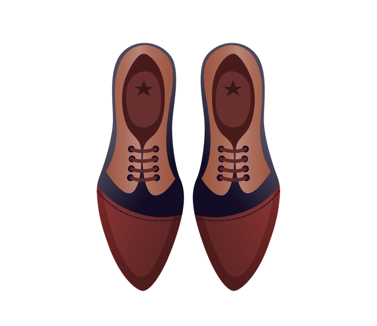 men women accessories icon stylish brown shoes with blue accents for casual wear