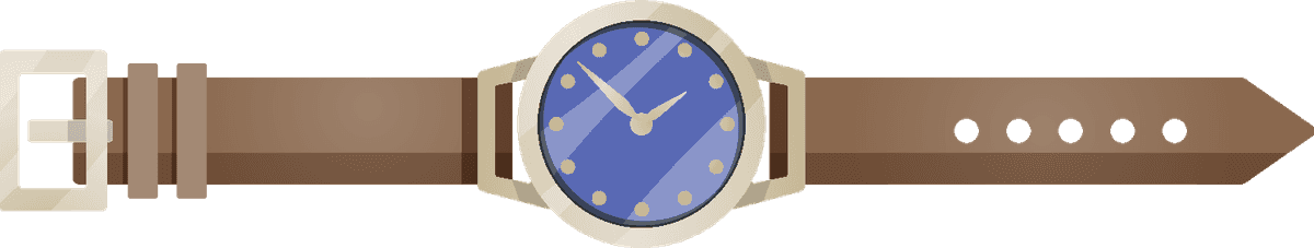 men women accessories icon with stylish watch featuring brown strap and blue dial