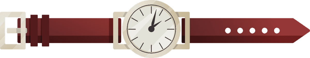 stylish men women accessories icon featuring classic watch with red strap