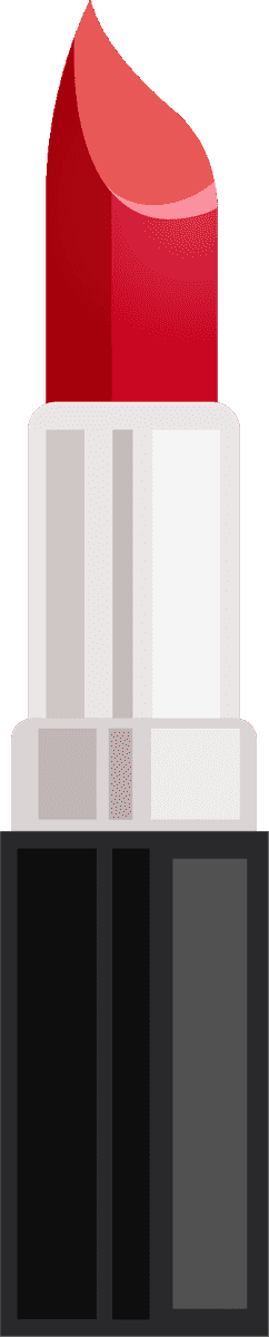 men women accessories icon featuring a vibrant red lipstick for style enhancement