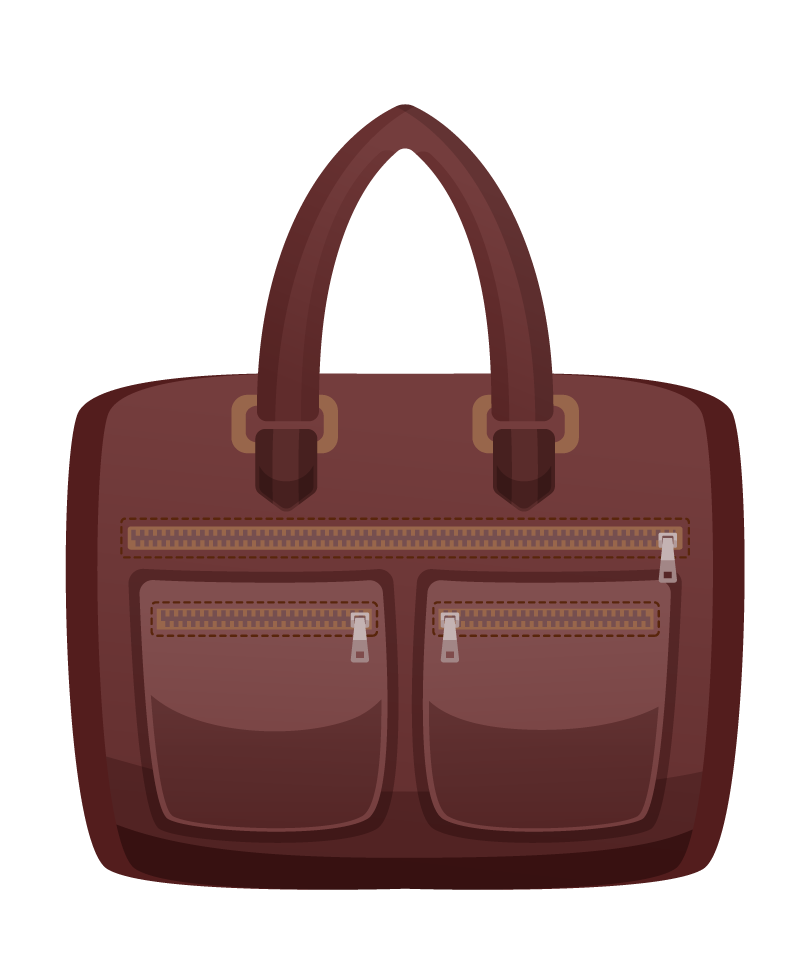 stylish men women accessories icon for daily use with convenient pockets