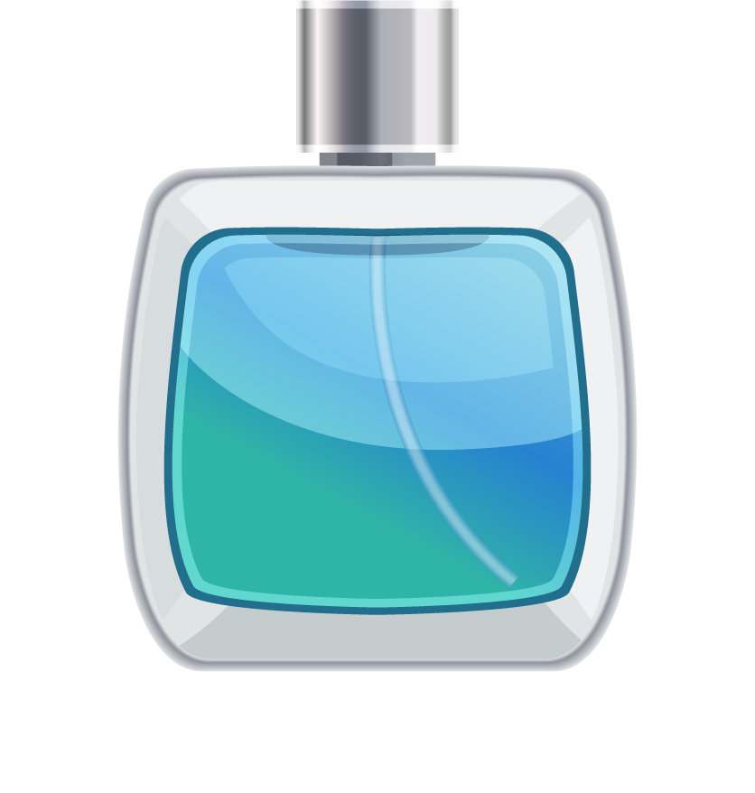 men women accessories icon for trendy fragrance bottle in sleek style