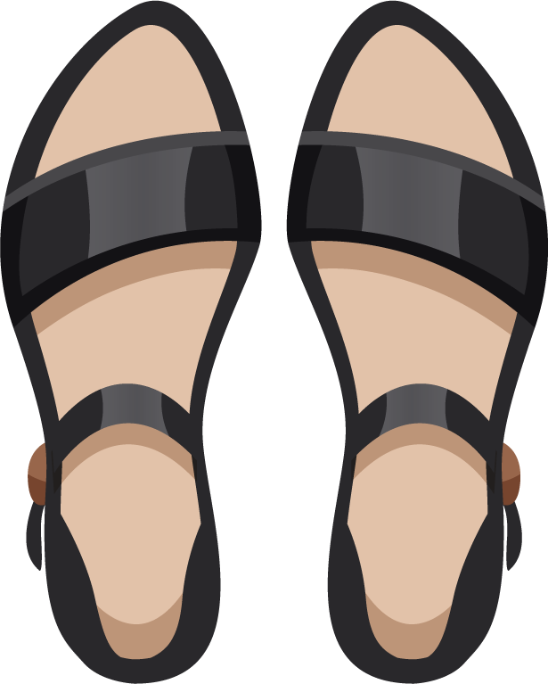 stylish men women accessories icon featuring chic sandals in modern footwear style