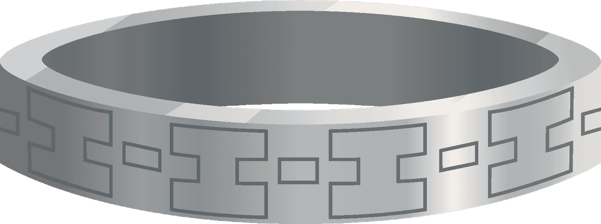 men women accessories icon featuring a stylish patterned ring for everyday wear