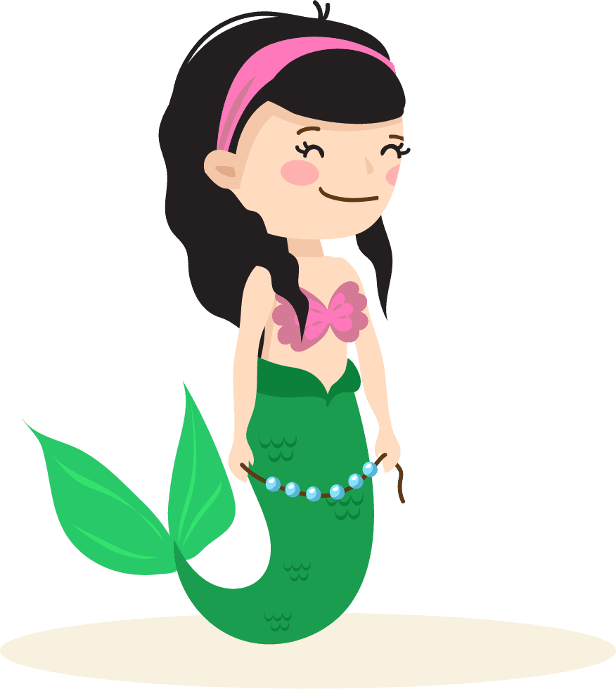 mermaid set fairytale characters with playful designs for enchanting storytelling adventures