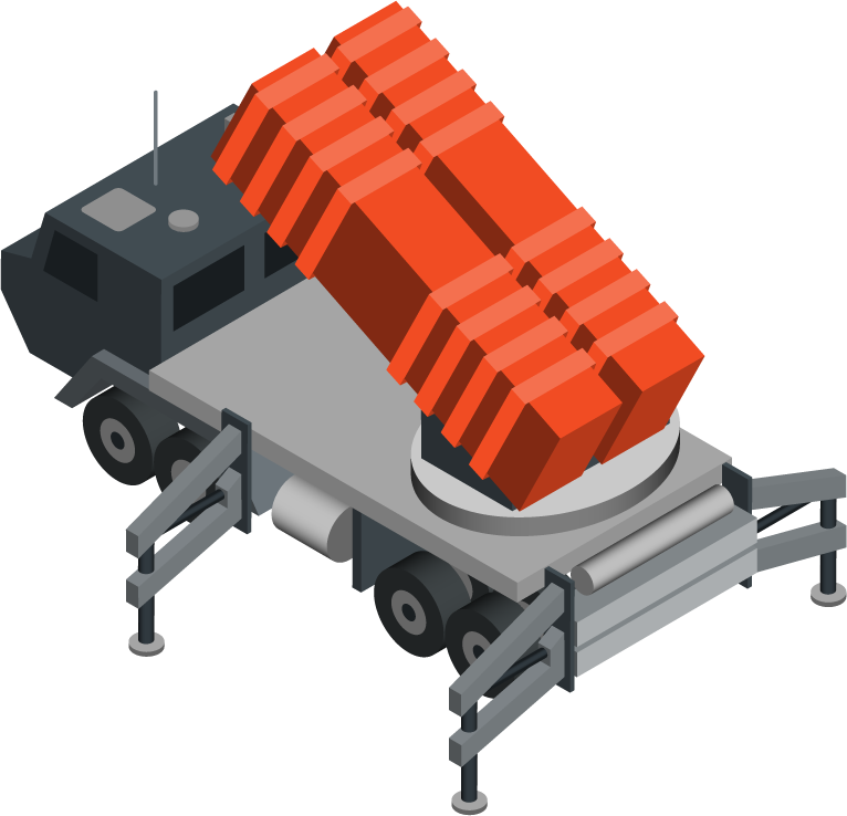 isometric military equipment army and force vehicles