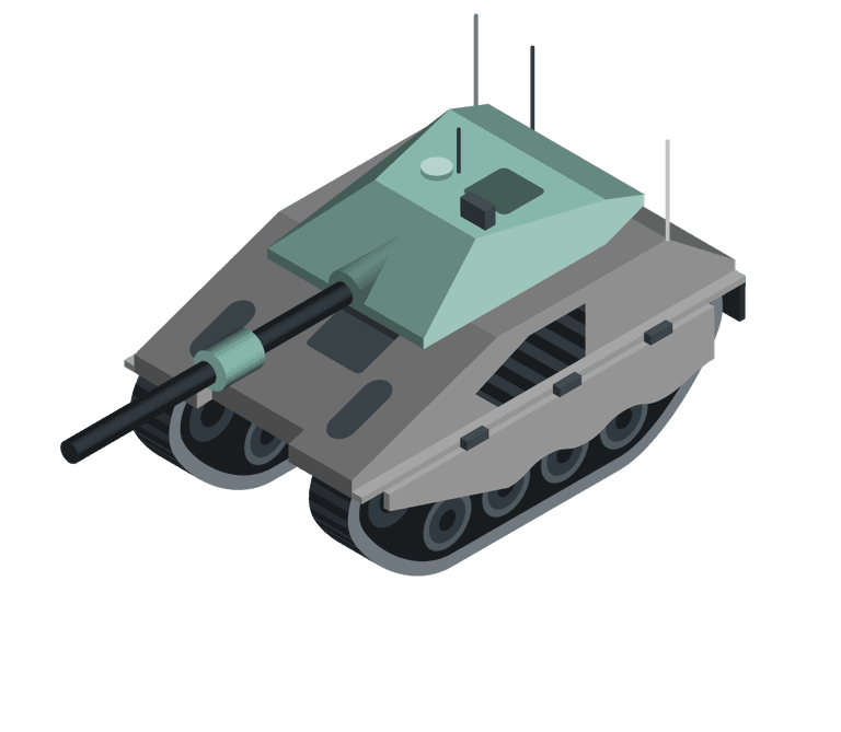 isometric military equipment army and force vehicles