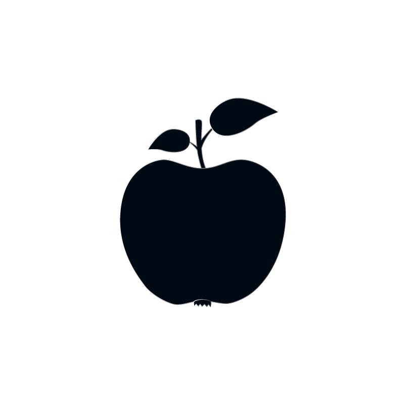 minimalapple-icon-design-with-two-leaves-763144