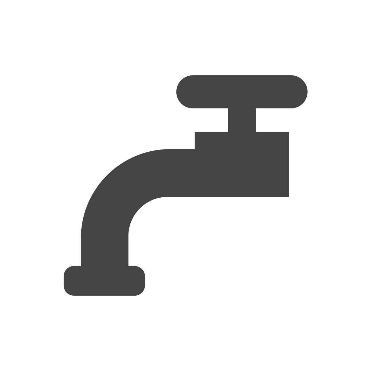 minimal faucet vector icon for plumbing