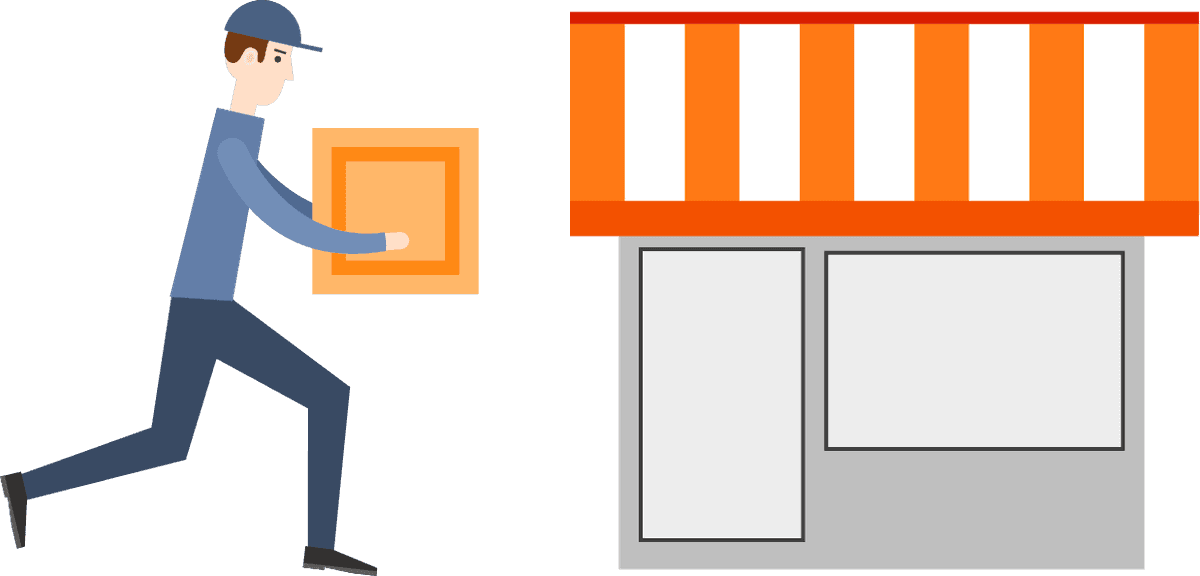 minimal flat delivery shipping icon for fast and efficient parcel transport services