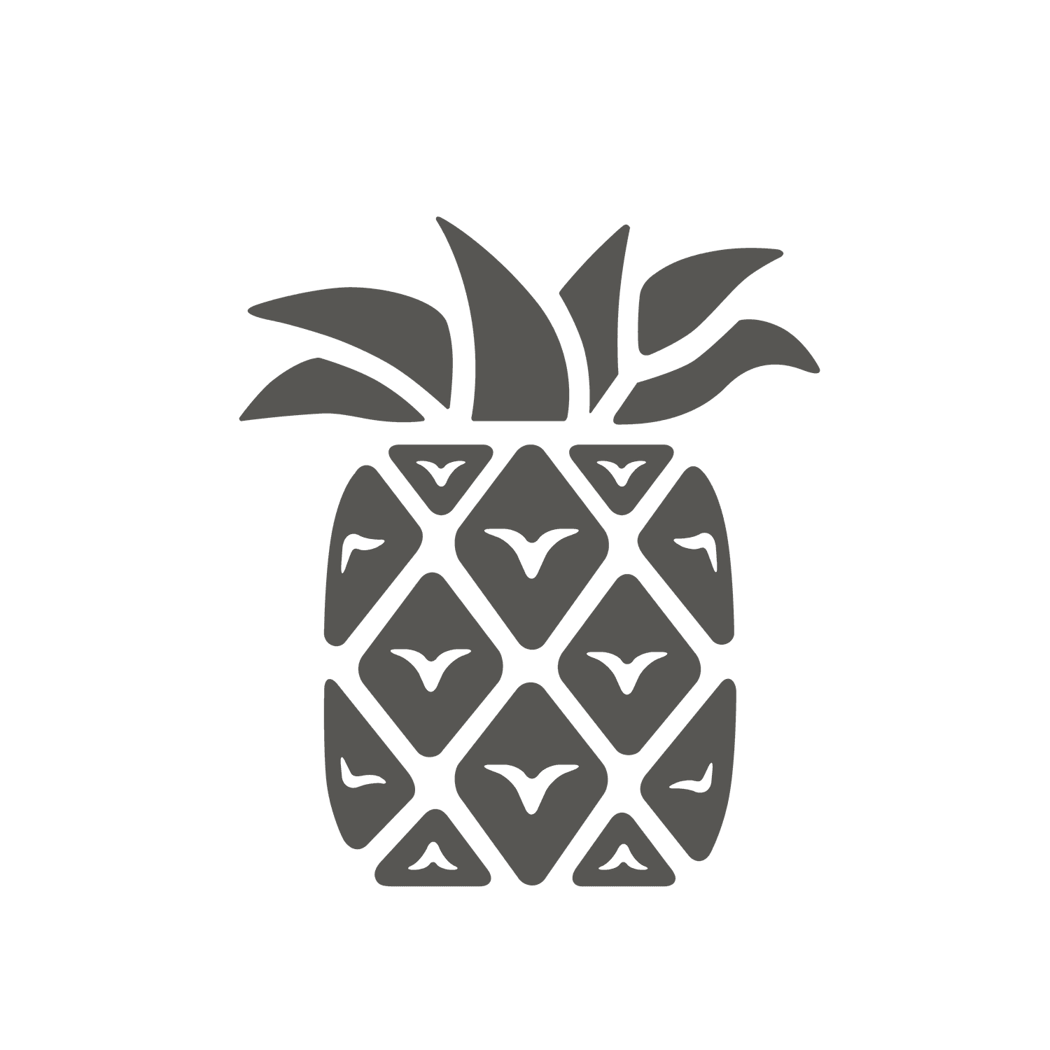 minimal gray fruit fill icon