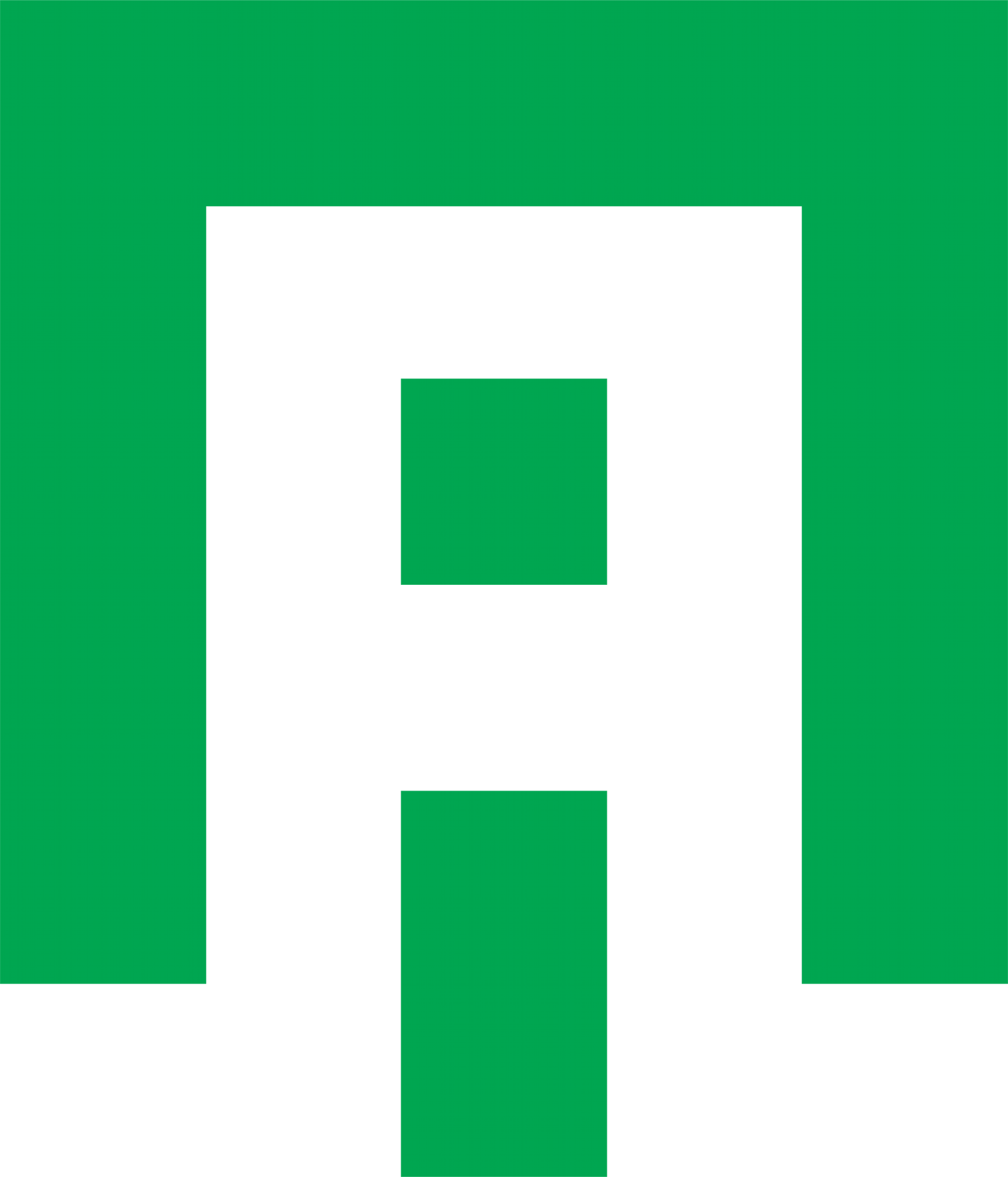 minimalist square letter mark logo design