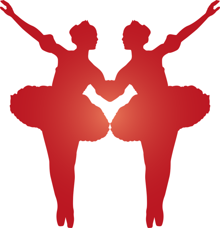 model dancing girls silhouettes in elegant poses for graceful performances and events