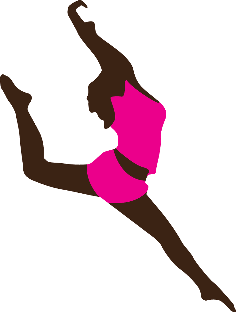 model dancing girls silhouettes