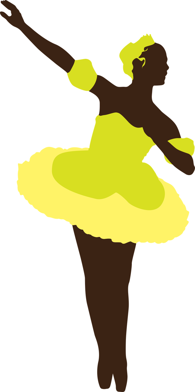 model dancing girls silhouettes in vibrant costumes for creative projects and events