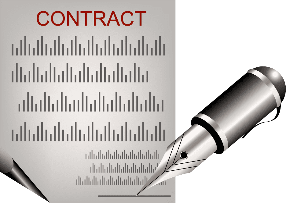 modern icons objects set for contracts, agreements, and professional documentation needs