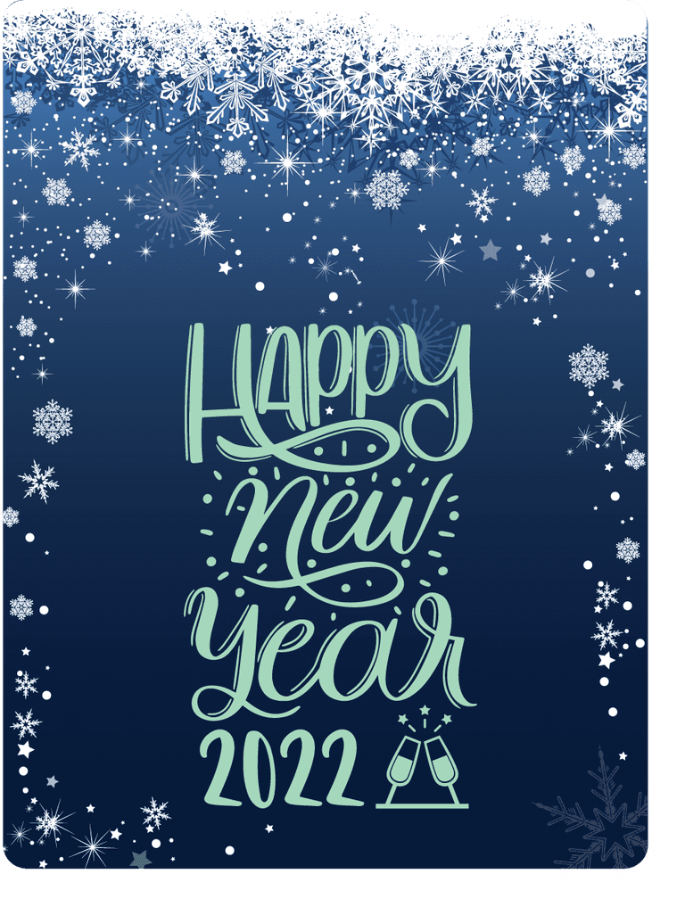 modern merry christmas and happy new year greeting card 