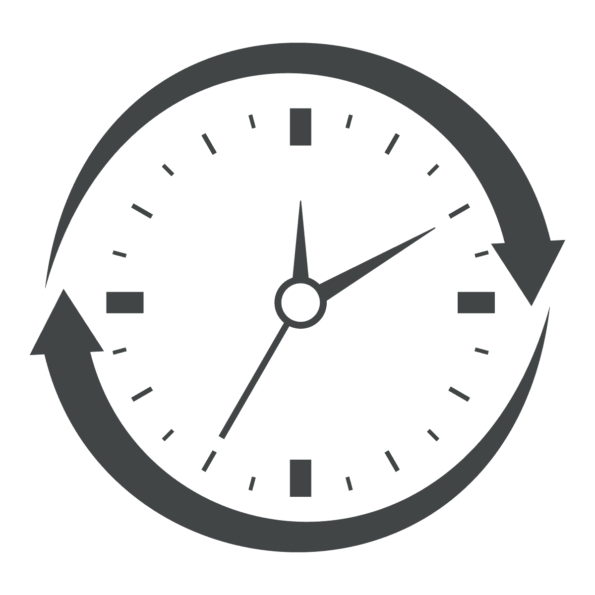 modern timekeeping clock icons