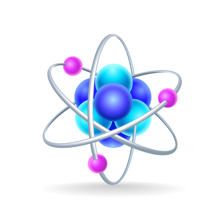 molecule science realistic icons set for educational and informational uses