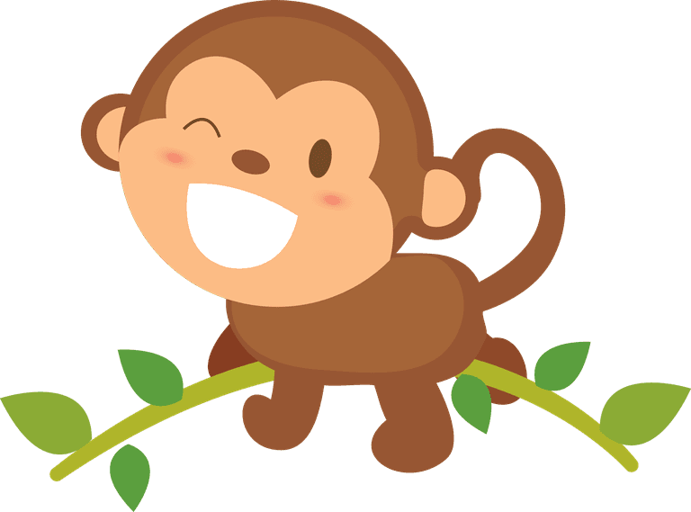 funny monkey cartoons perfect for children's books and playful designs