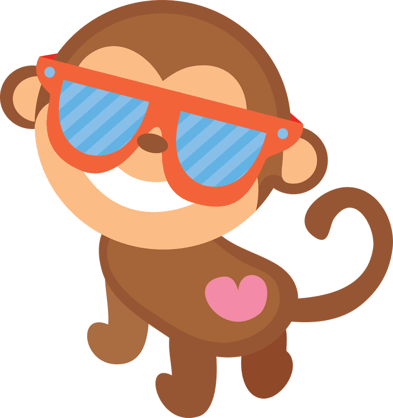 monkey funny monkey cartoons with sunglasses for playful designs and charming illustrations