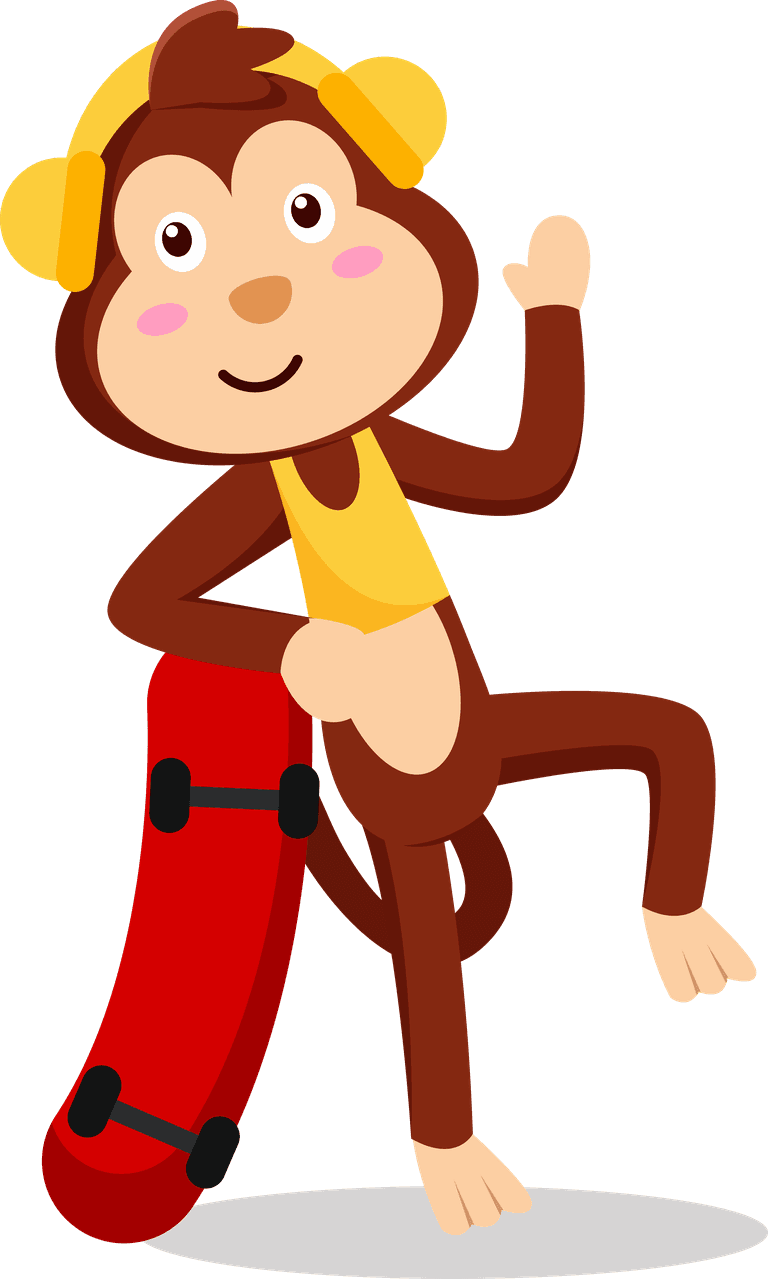 monkey with various activity for graphic vector