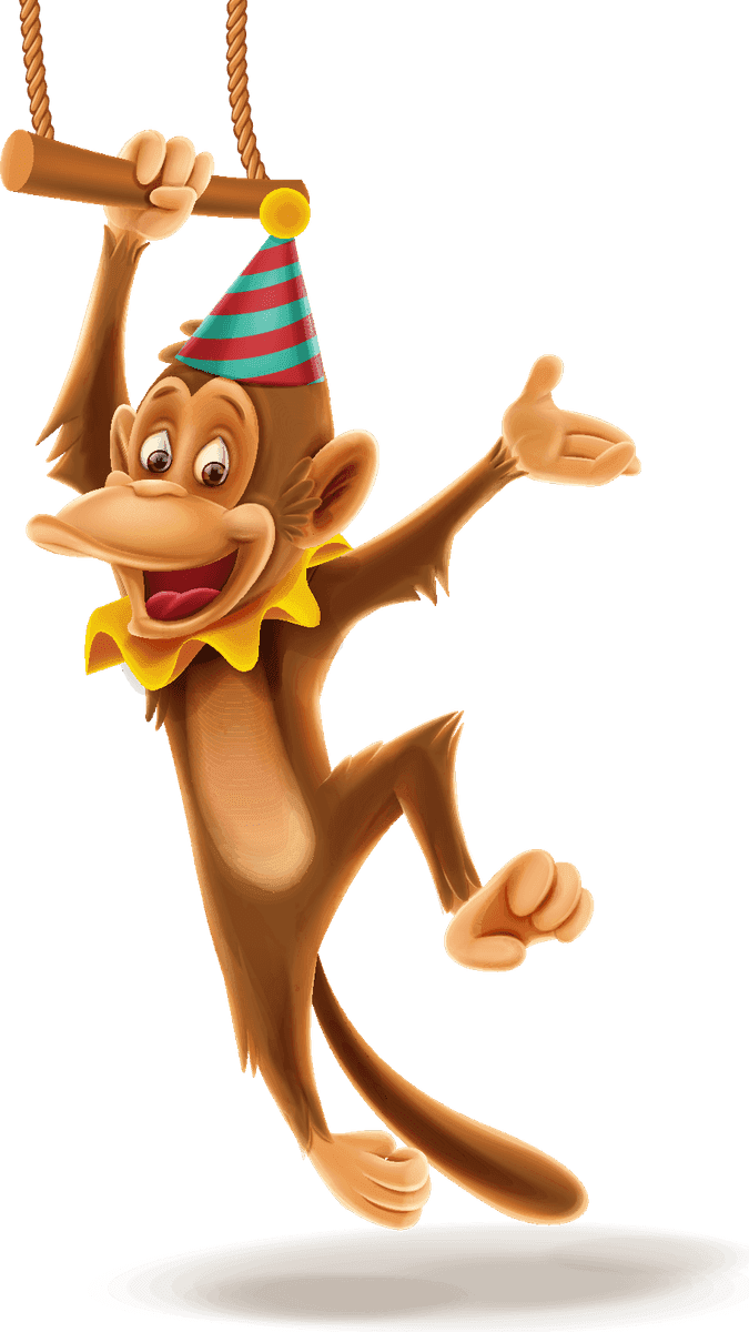 playful monkeying animal show vector for fun events and celebrations