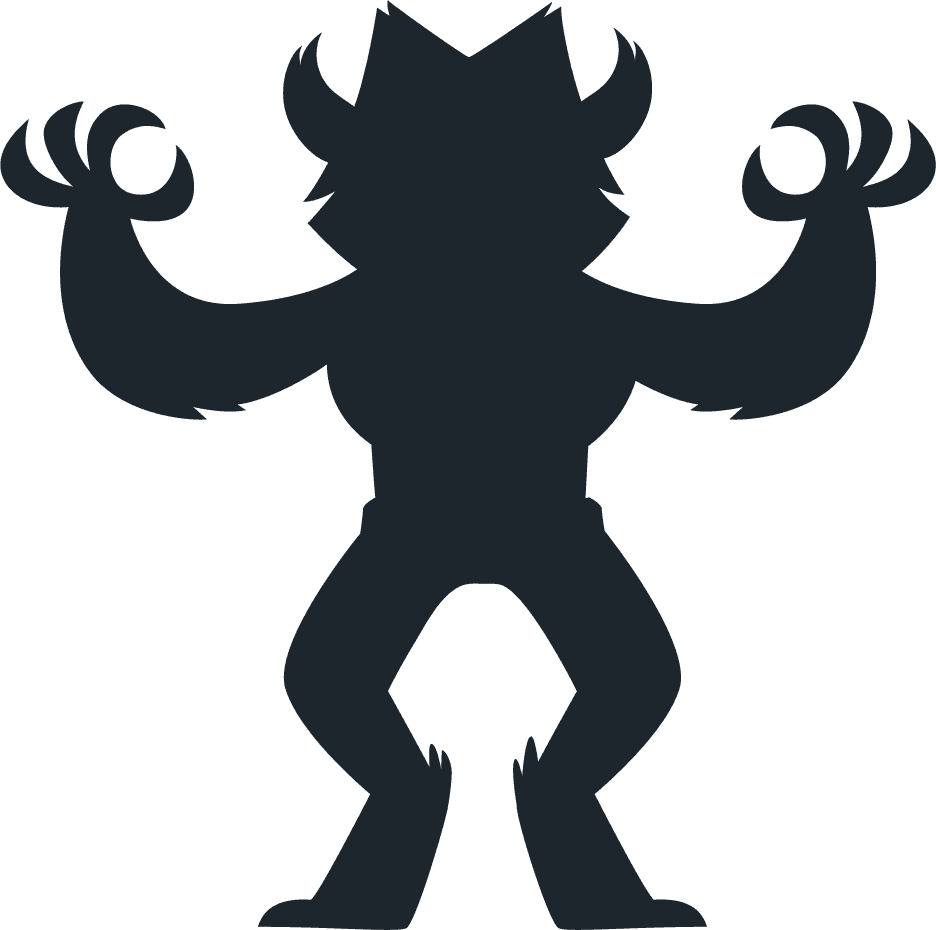 monster halloween silhouette collection for spooky decorations and festive celebrations