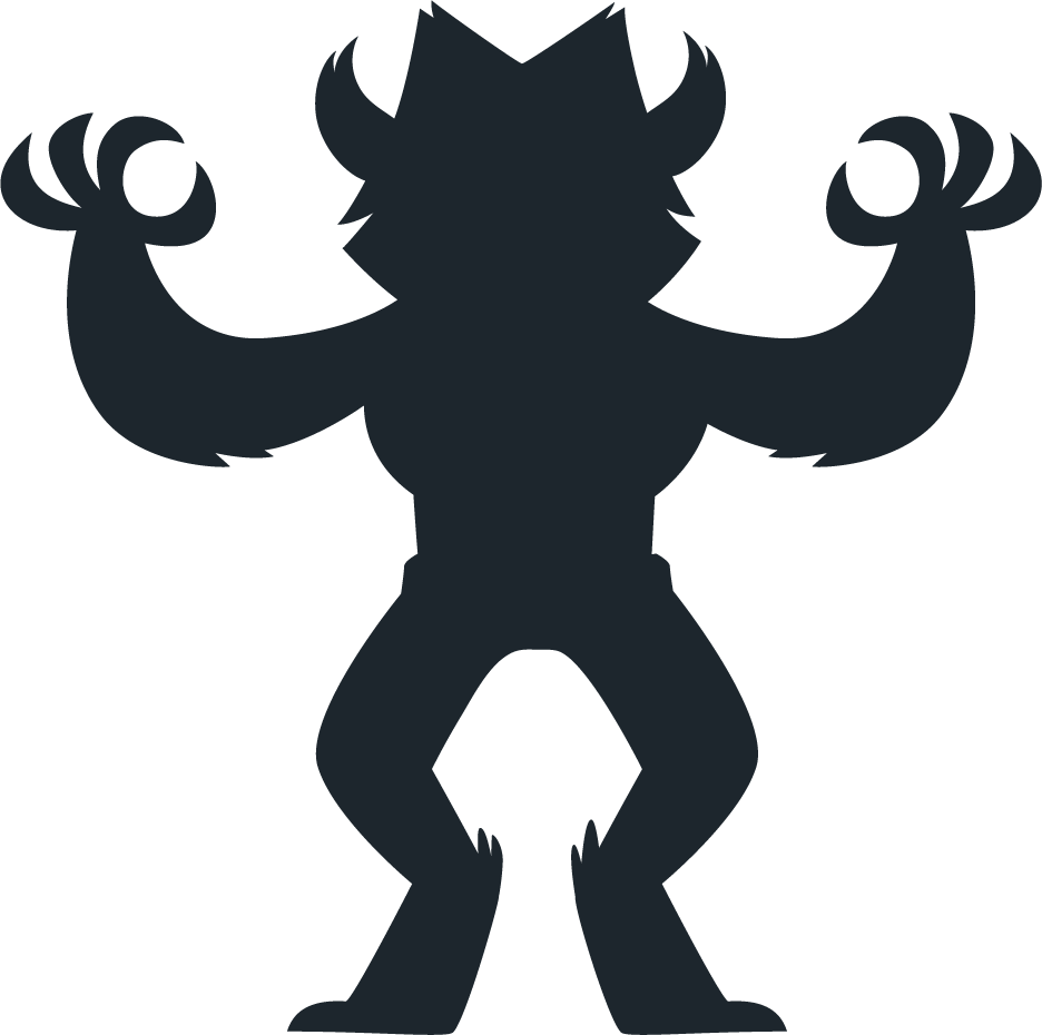 monster halloween silhouette collection for spooky decorations and festive celebrations