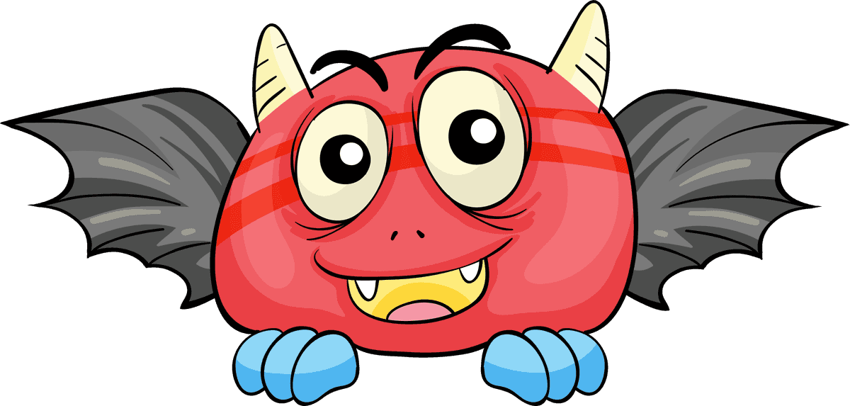 monster illustration of different monsters featuring cute and colorful creatures for playful designs