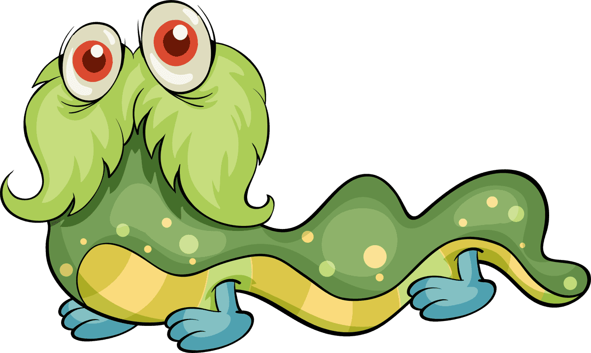 monster illustration of different monsters with vibrant colors and playful features