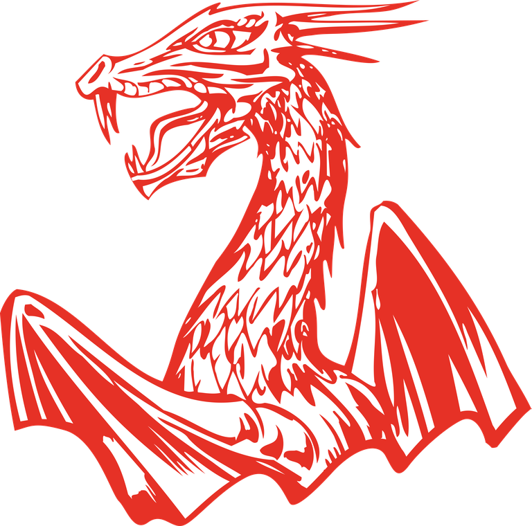 monster pattern dragon heads for fantasy art and apparel featuring fierce detailing