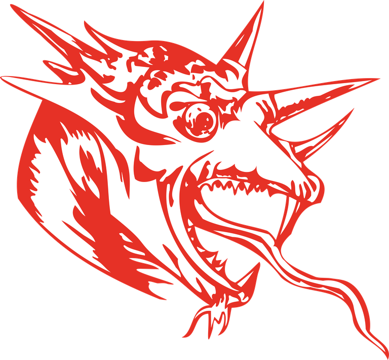 monster pattern dragon heads featuring fierce expressions and intricate detailing for unique art projects