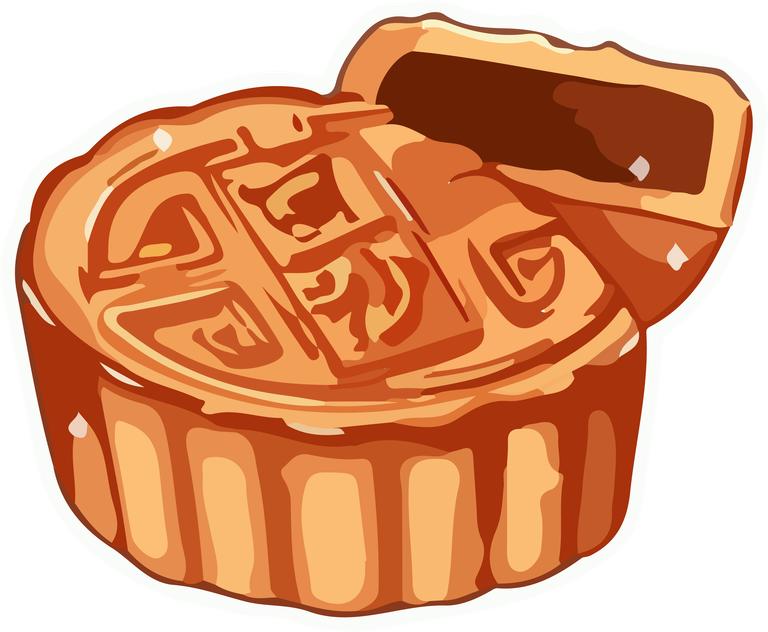 mooncake food art watercolor illustration for festive celebrations and culinary appreciation