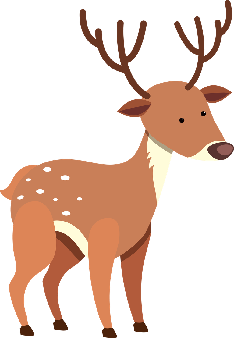 moose cute animal illustration with charming features for children's products or decor