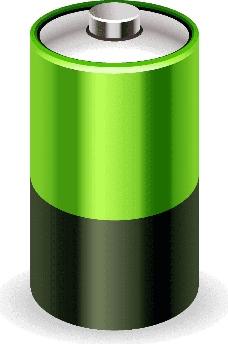 mortar battery eco energy icons set