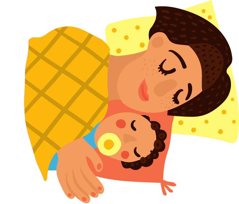 mother and baby motherhood characters set