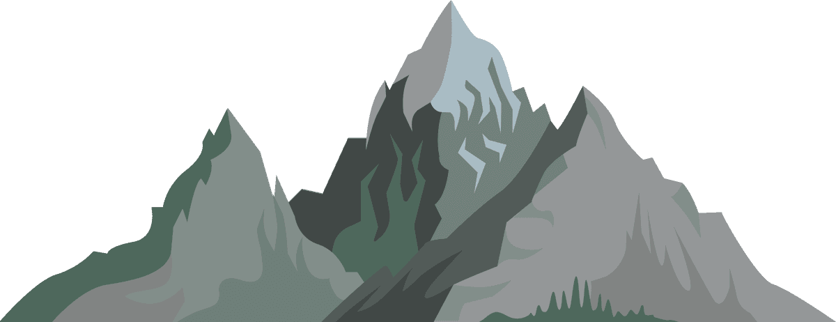 mountains rocks flat icon collection for nature lovers' creative projects