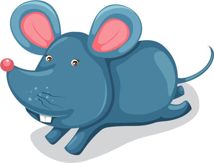 mouse cartoon animals vector