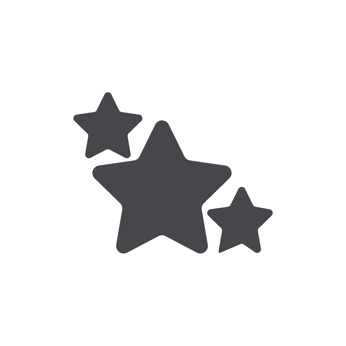multiple black stars y2k elements for rating or achievement