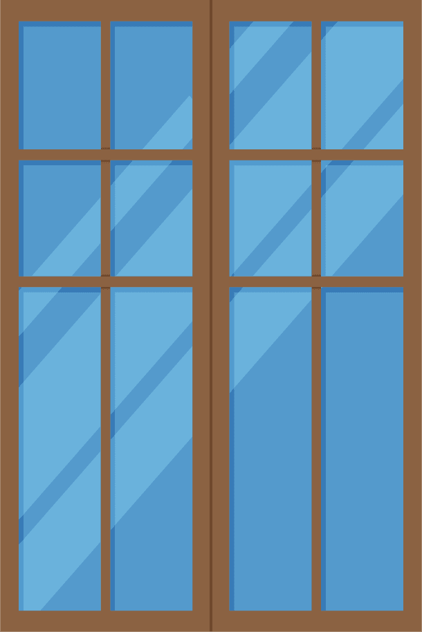 muntin bars window panels icons for home decor and architectural projects